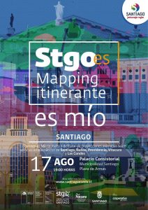 Afiche Mapping "Yo soy Santiago"