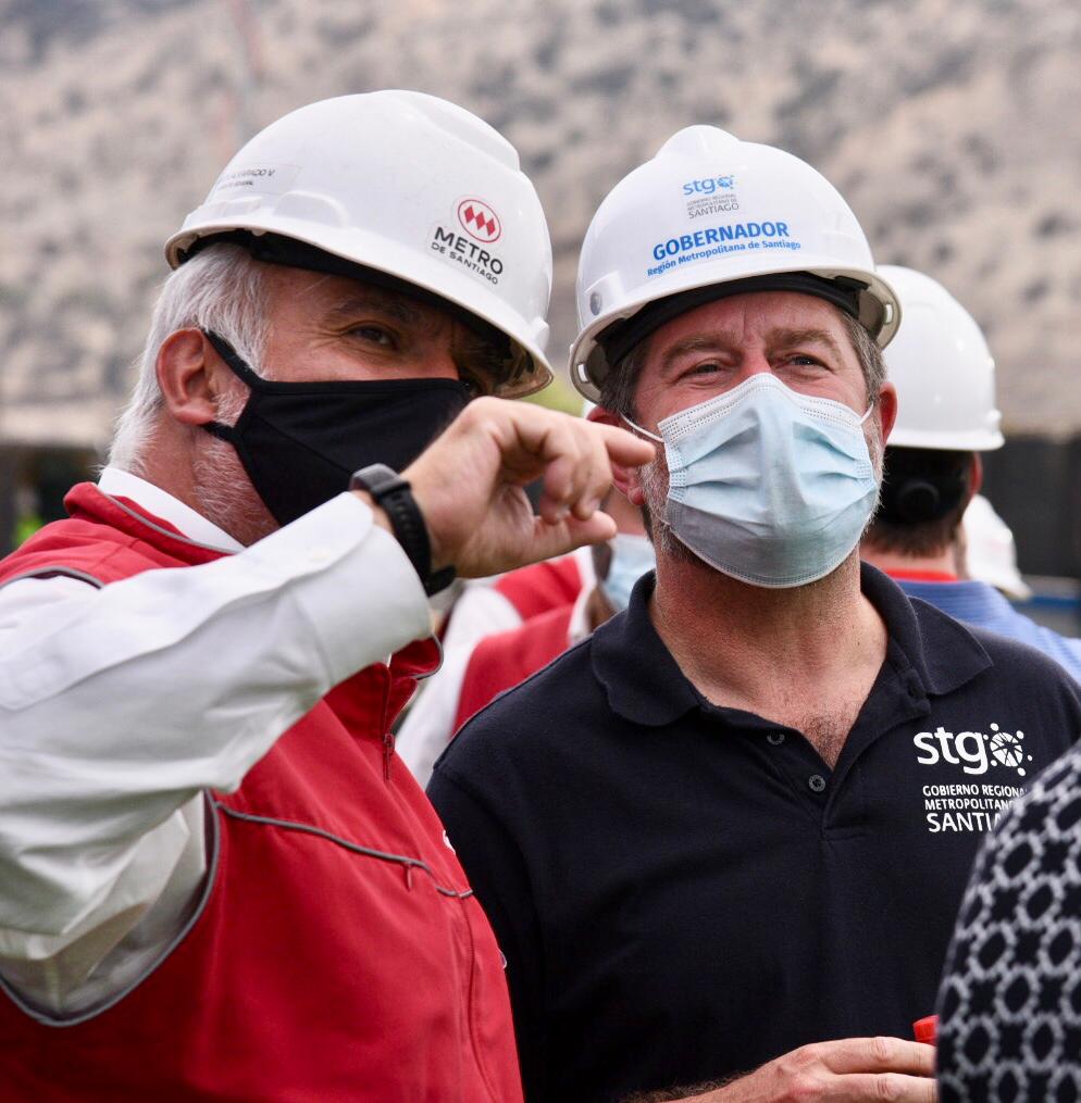 Gobernador Orrego asiste al inicio de las obras de la nueva Línea 7
