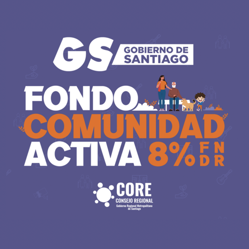 Gobierno de Santiago abre postulaciones del Fondo Comunidad Activa FNDR 8% para proyectos de organizaciones sociales