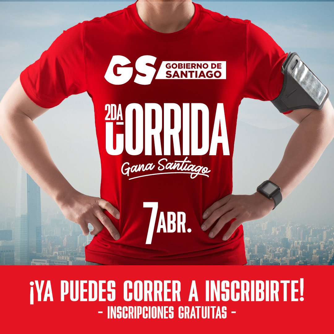 Ya abrieron inscripciones para la Corrida ‘Gana Santiago’ 2024