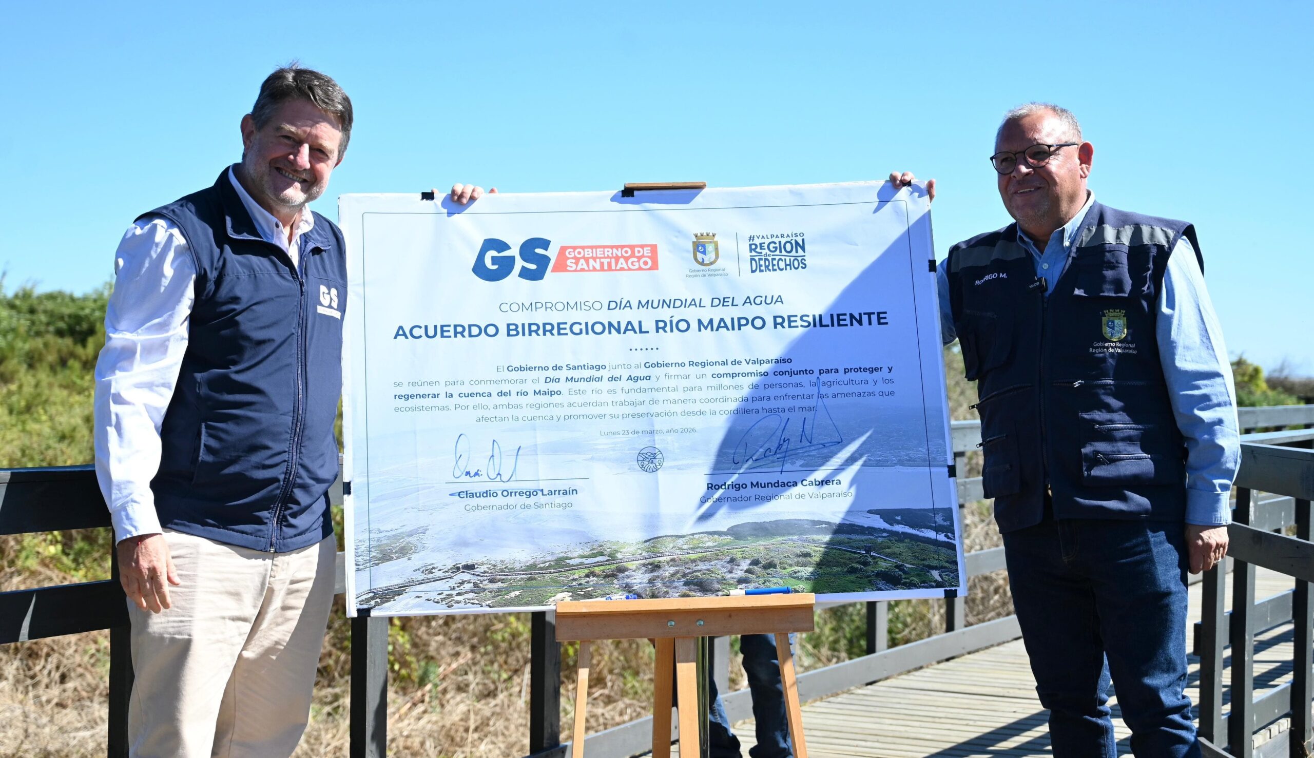 Abrazo del Maipo: Gobernadores de Santiago y de Valparaíso piden al gobierno de Kast clarificar su postura frente a temas ambientales